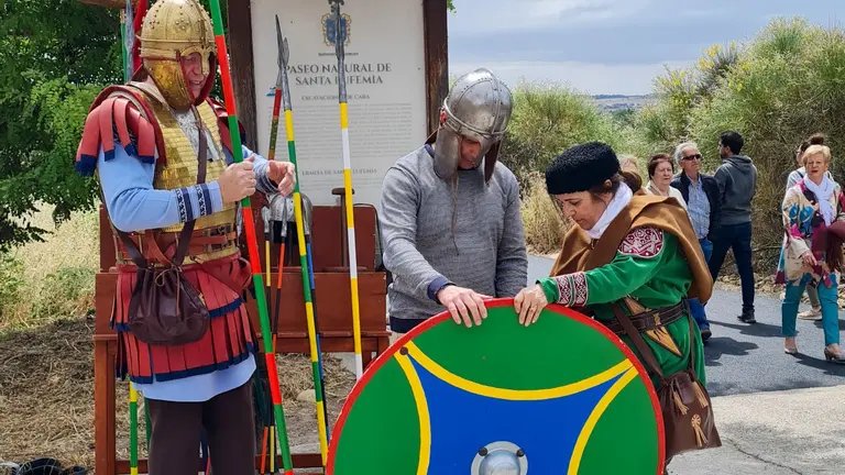 La localidad navarra de Santacara revive este domingo 8 de junio su pasado romano con el XVI Día de Cara. CEDIDA