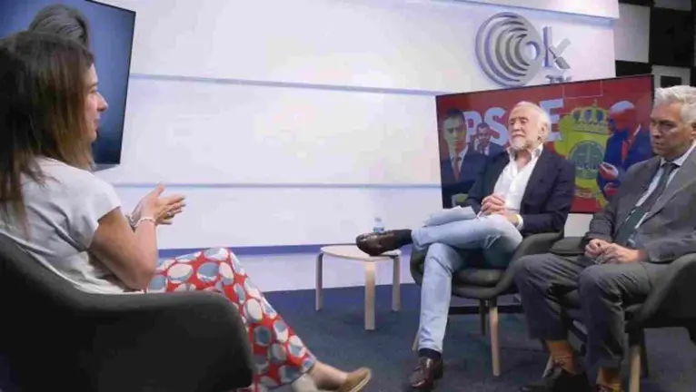 Leire Díez durante la entrevista con OK DIARIO