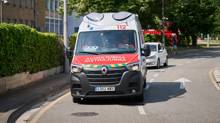 Ambulancia de la empresa pública Bidean. PABLO LASAOSA