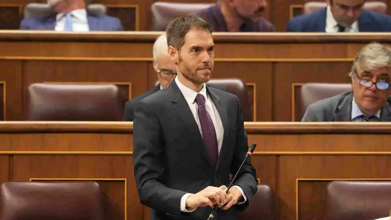 Sergio Sayas interviene desde su escaño en el Congreso de los Diputados. CONGRESO DE LOS DIPUTADOS