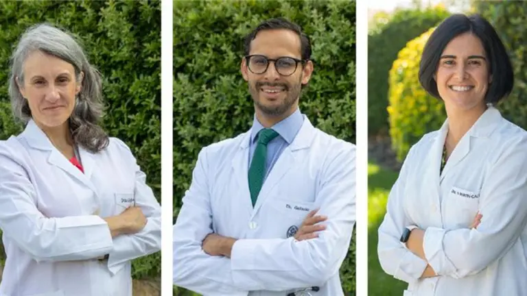 De izquierda a derecha, la Dra. María José Goikoetxea, el Dr. Octavio Galindo y la Dra. Nerea Martín Calvo.