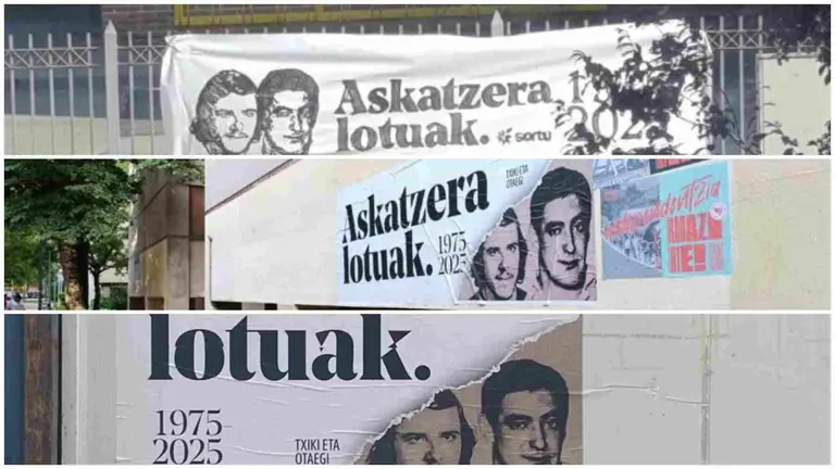 Carteles y pancartas de apoyo a etarras en fiestas de Barañáin denunciados por COVITE.