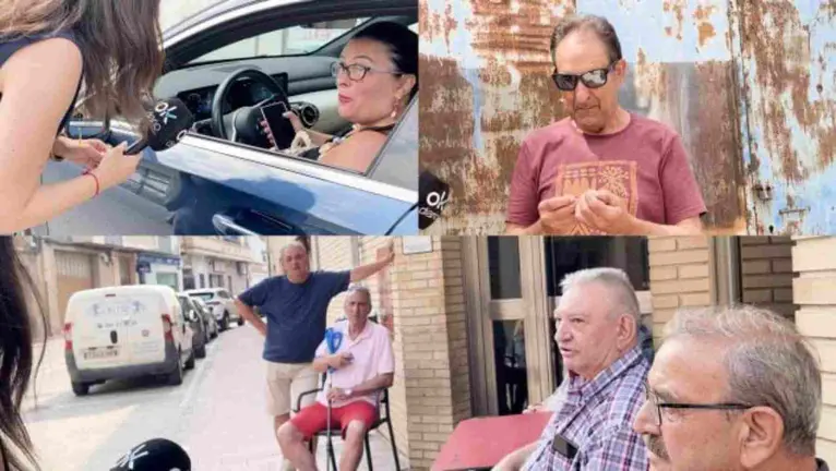 Una periodista de OK Diaro en Milagro, el pueblo de Santos Cerdán. OK DIARIO