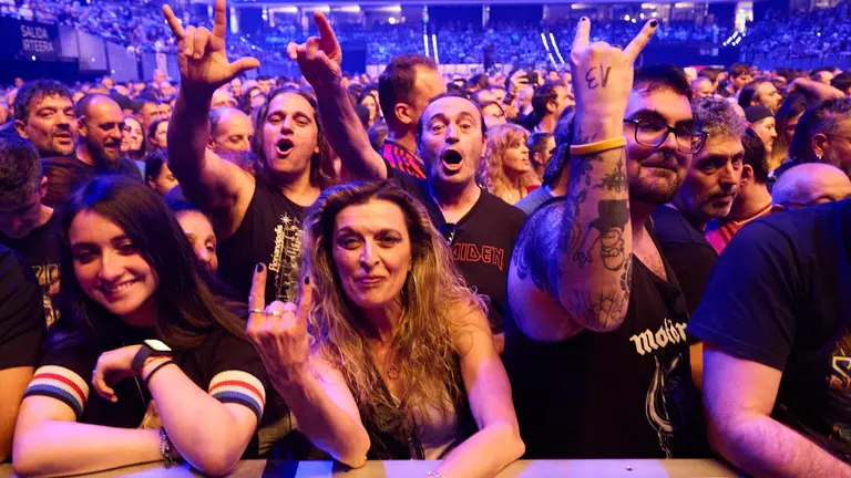 Concierto de la banda alemana Scorpions, dentro de su gira mundial '60 years of Scorpions' celebrado en el pabellón Navarra Arena de Pamplona. IÑIGO ALZUGARAY