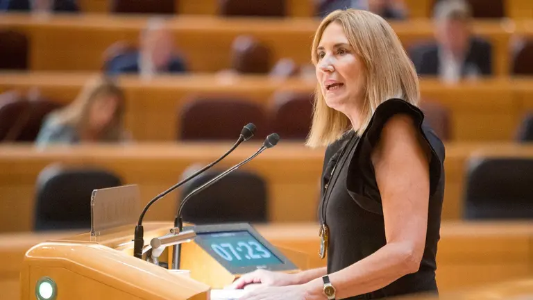 Ana Beltrán en el Senado. CEDIDA
