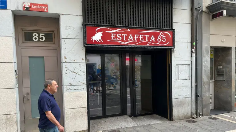 El bar Estafeta 85, en este número de la emblemática calle de Pamplona. I.Z