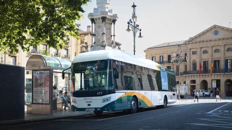 Diez nuevas villavesas con gas renovable se incorporan al Transporte Urbano Comarcal de Pamplona. CEDIDA