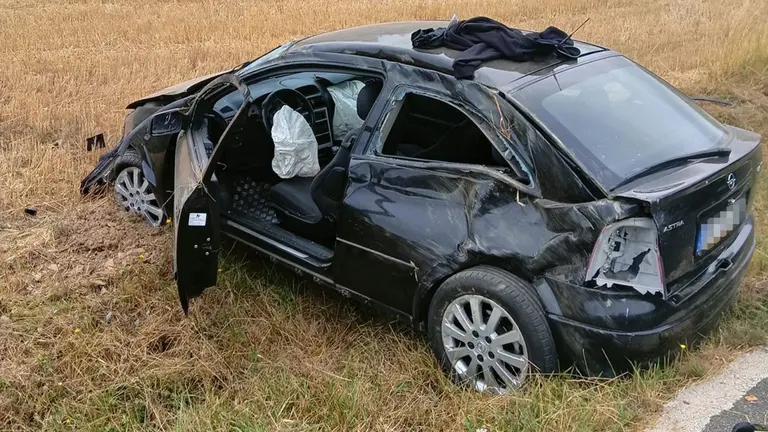 Herida leve una mujer en un accidente de tráfico en Güesa. BOMBEROS DE NAVARRA