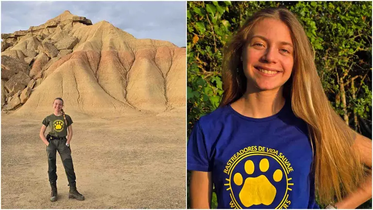 Elvia “la Rastreadora”, joven naturalista de 13 años residente en Egüés.