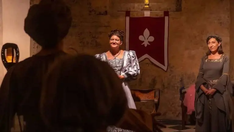 Imagen de una edición anterior de las visitas teatralizadas al Castillo de Marcilla. AYUNTAMIENTO DE MARCILLA