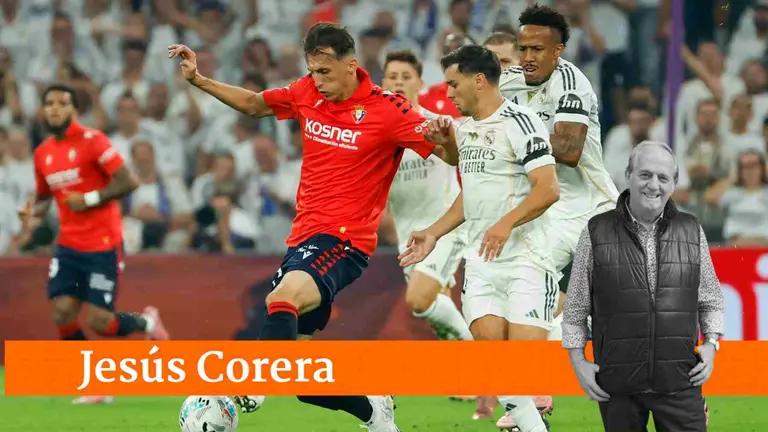 Ante Budimir en el partido de este martes en el Bernabéu contra el Real Madrid. EFE