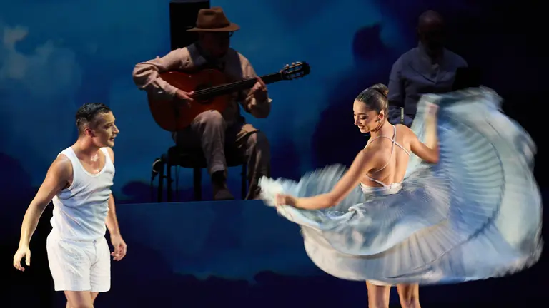 Espectáculo de danza Romance Sonámbulo de la compañía Antonio Najarro en el auditorio Baluarte de Pamplona durante de la XII edición del festival Flamenco On Fire. IÑIGO ALZUGARAY