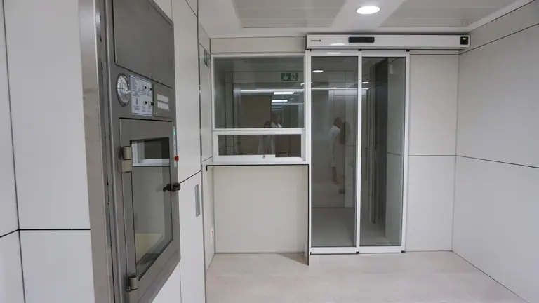 Aspecto del Área de Farmacia del Hospital Reina Sofía previo a su equipamiento.
- GOBIERNO DE NAVARRA