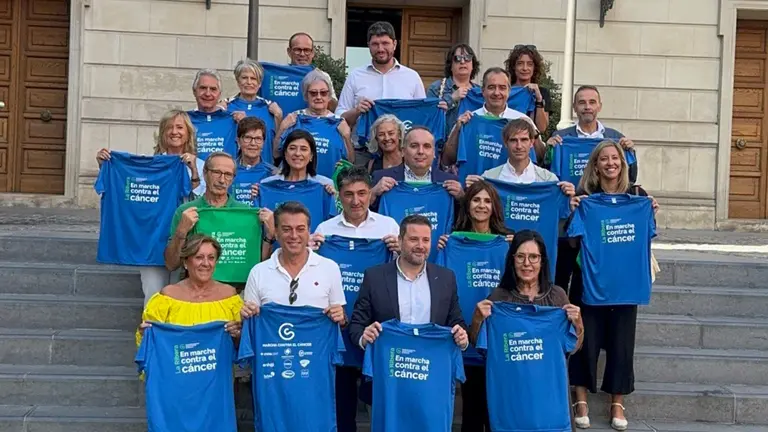 La VIII Marcha Contra el Cáncer de La Ribera llenará de azul las calles de Tudela el 5 de octubre. CEDIDA