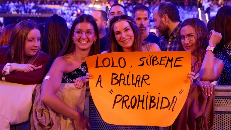 Concierto de Manuel Carrasco dentro de su gira Tour Salvaje en el pabellón Navarra Arena de Pamplona. IÑIGO ALZUGARAY