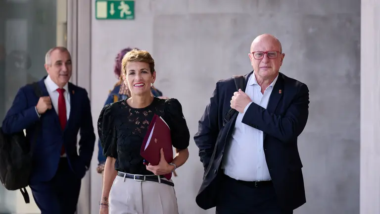 Comparecencia para que la presidenta del Gobierno foral, María Chivite, explique los últimos informes elaborados por la Oficina de Buenas Prácticas y Anticorrupción de la Comunidad foral de Navarra. PABLO LASAOSA