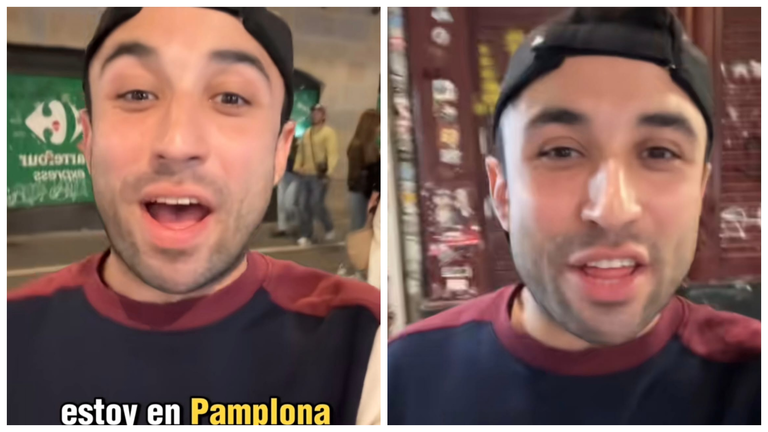 Un tiktoker estadounidense descubre Pamplona y se enamora. NAVARRA.COM