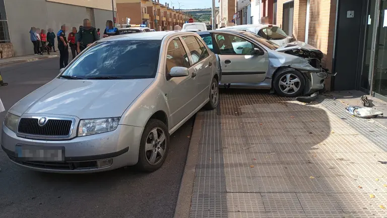Imágenes de los vehículos accidentados. BOMBEROS DE NAVARRA