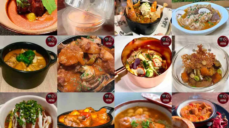 Las 12 propuestas que pasan a la final de la Semana de la Cazuelica de Navarra. ASOCIACIÓN DE HOSTELERÍA Y TURISMO DE NAVARRA