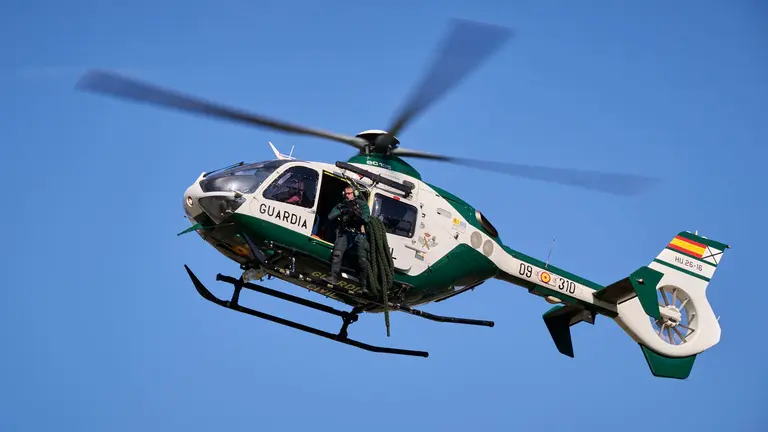 La Guardia Civil realiza una exposición de medios en el marco de la celebración de su patrona. PABLO LASAOSA