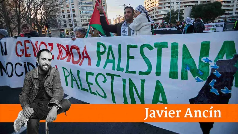Manifestación bajo el lema `Paremos el genocidio en Palestina. IÑIGO ALZUGARAY
