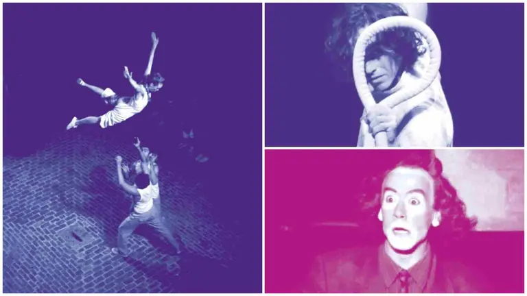 Tres de las representaciones del Festival Microstable que este fin de semana se desarrollará en Estella.