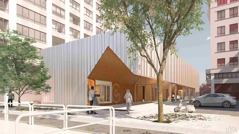 Así será la casa de la vida que construirán Caja Rural de Navarra y la Asociación Española contra el Cáncer en Pamplona. AECC