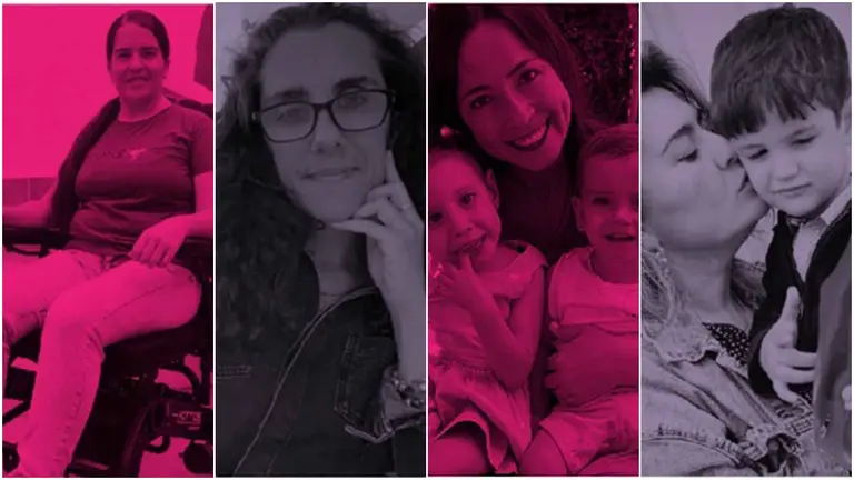 De izquierda a derecha: Lucía Obispo, Sandra Arjona, Cristina Arias y Beatriz de Haro, premiadas por Cinfa y el Club de Malasmadres. CEDIDA