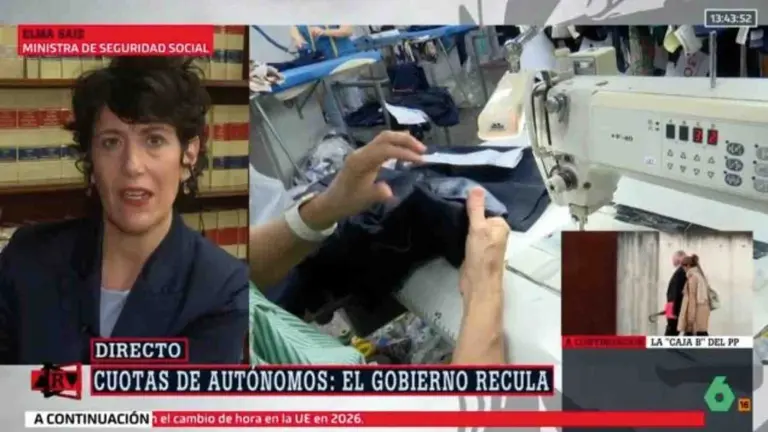 Elma Saiz reconoce un presunto fraude de ley en directo: "Me subí la cuota cuando iba a ser madre". OK DIARIO