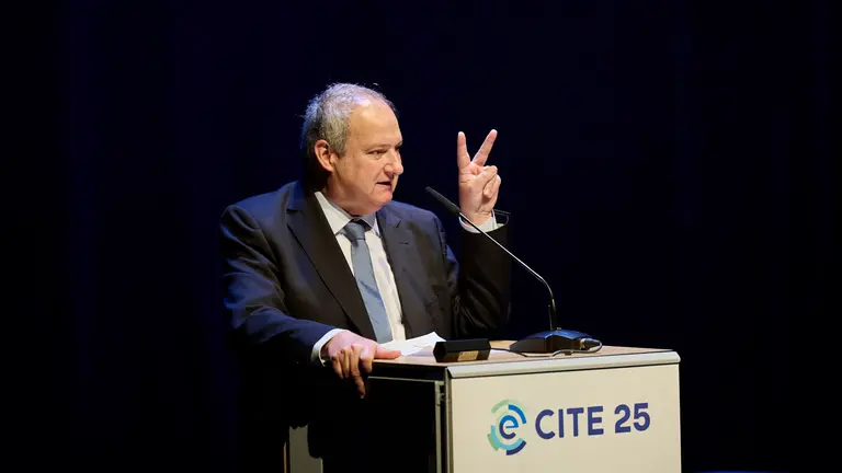 V Congreso Internacional de la Industria para la Transición Energética (CITE 2025) celebrado en el Palacio de Congresos Balaurte de Pamplona. PABLO LASAOSA