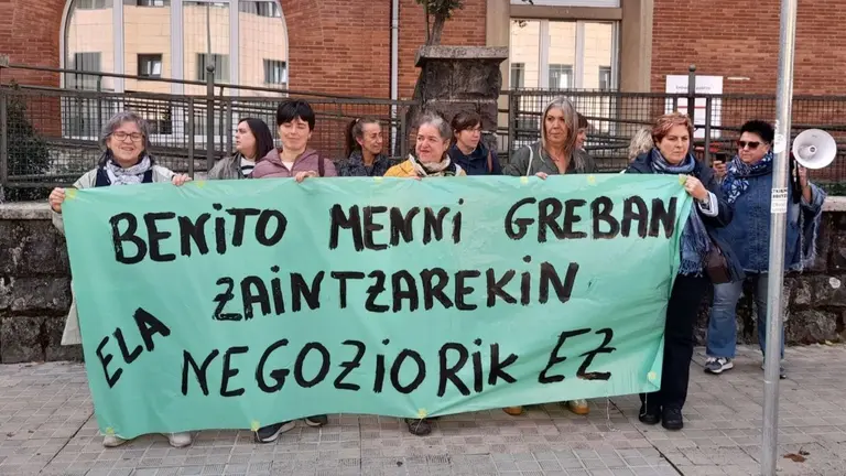 Las trabajadoras del centro Benito Menni de Elizondo cumplen 72 días de huelga por el deterioro del servicio de salud mental. CEDIDA