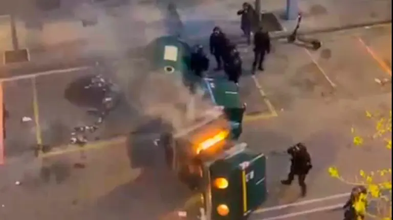 Incidentes violentos en Iturrama.