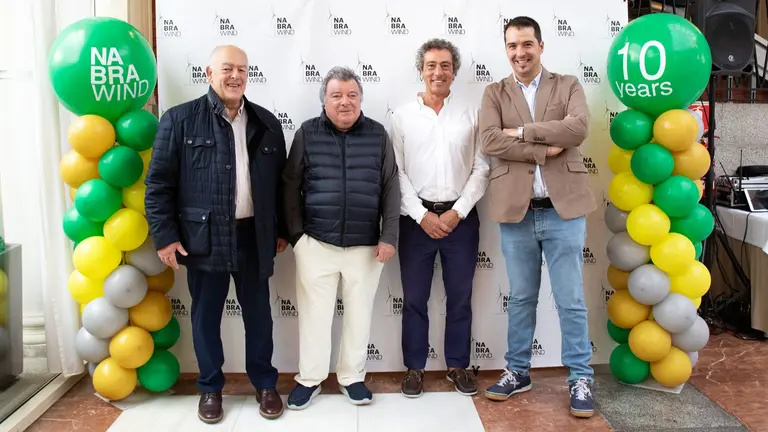 Imagen de la celebración del décimo aniversario de Nabrawind. CEDIDA