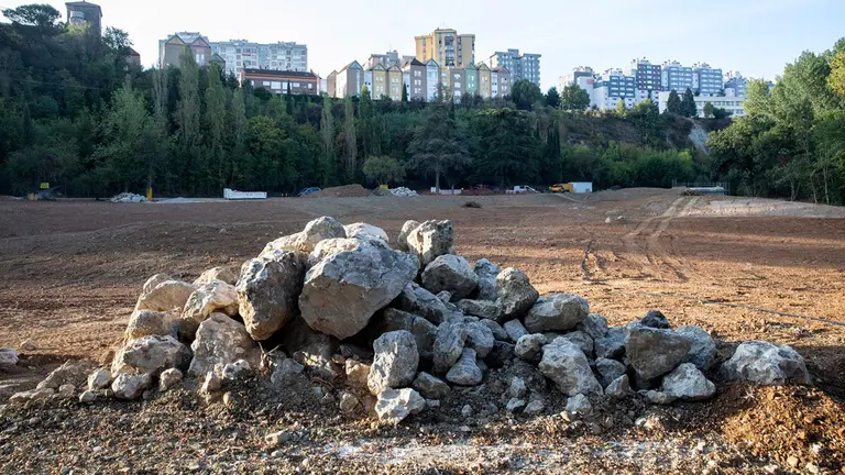 Imagen de la zona de la presa del molino de Ilundáin. AYUNTAMIENTO DE PAMPLONA