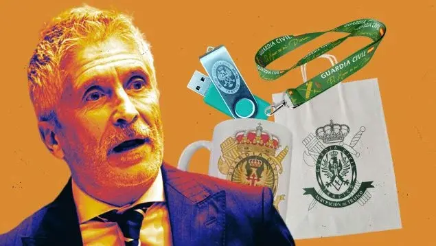 Fotomontaje con una imagen de Marlaska. OK DIARIO