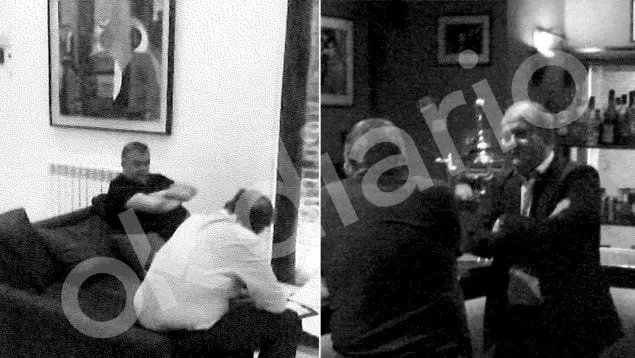 Santos Cerdán junto a uno de los empresarios investigados. OK DIARIO