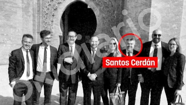 Imagen de Santos Cerdán durante su viaje a Marruecos. OK DIARIO