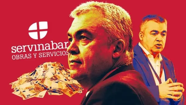 Fotomontaje con imágenes del exsecretario del Psoe Santos Cerdan. OK DIARIO