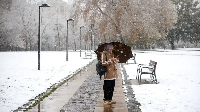 Nieve en Pamplona. I&Ntilde;IGO ALZUGARAY