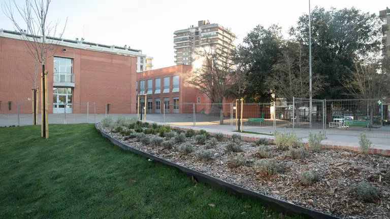 Imagen del patio de un colegio de Pamplona. CEDIDA