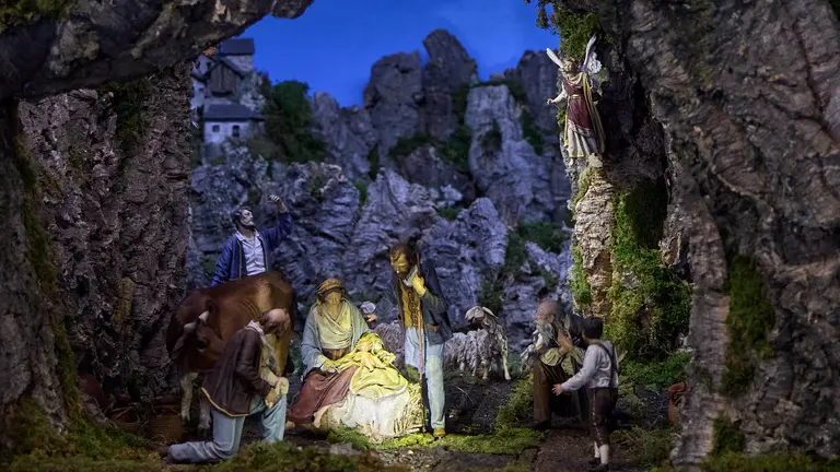 Tradicional exposici&oacute;n de Belenes en Baluarte organizada por la Asociaci&oacute;n de Belenistas de Pamplona. I&Ntilde;IGO ALZUGARAY