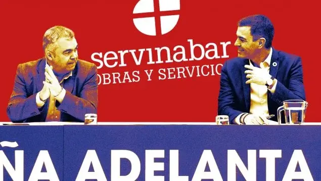 Fotomontaje con una imagen de Santos Cerd&aacute;n y otra de Pedro S&aacute;nchez. OK DIARIO