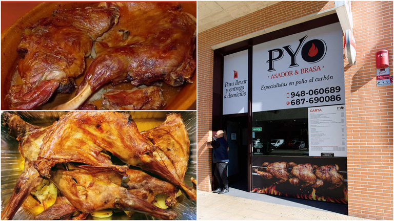 Productos que se venden en Asador Pyo. CEDIDA