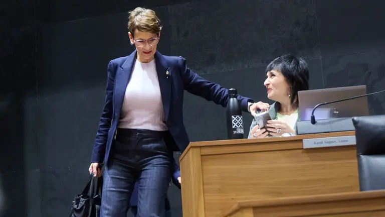 Pleno del Parlamento de Navarra en el que debate los proyectos de ley de Presupuestos de la Comunidad Foral para 2026. I&Ntilde;IGO ALZUGARAY