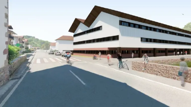 Recreaci&oacute;n digital del futuro centro de FP de Oronoz. GOBIERNO DE NAVARRA
