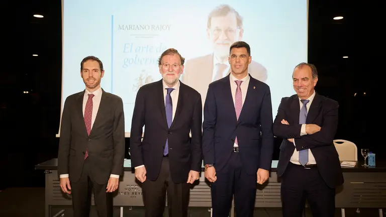 El expresidente del Gobierno de Espa&ntilde;a, Mariano Rajoy Brey, presenta su libro 'El arte de gobernar' en un acto presentado por los populares Sergio Sayas y Carlos Garc&iacute;a Adanero que clausurar&aacute; el presidente del PPN, Javier Garc&iacute;a. PABLO LASAOSA