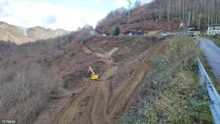 Obras entre los t&uacute;neles de Velate y Almandoz. GOBIERNO DE NAVARRA