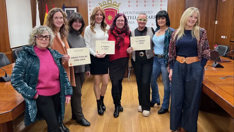 Ganadores del concurso de escaparates navide&ntilde;os en Estella. AYUNTAMIENTO DE ESTELLA