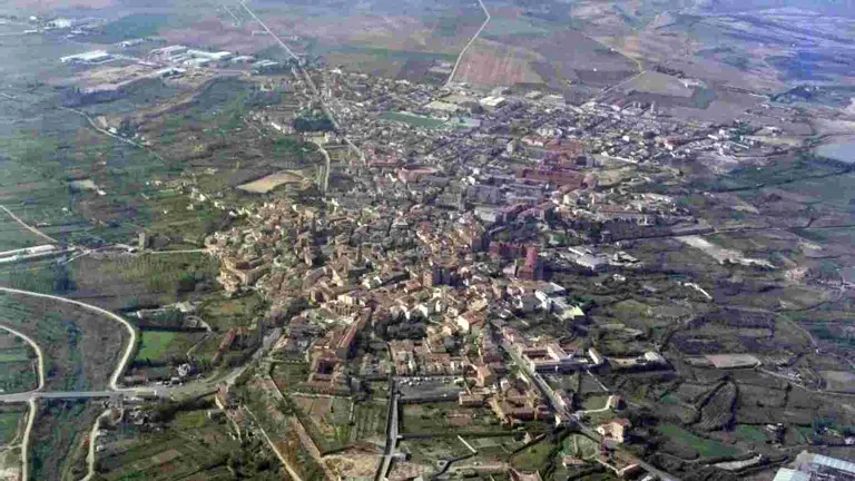 Vista a&eacute;rea de Corella. GOBIERNO DE NAVARRA