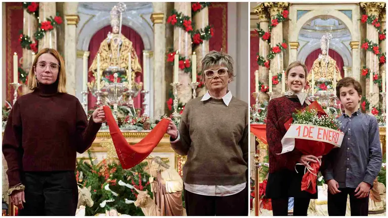 Primer pelda&ntilde;o de la tradicional escalerica de San Ferm&iacute;n 2026. PABLO LASAOSA